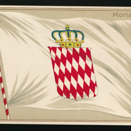 Präge-Karte Flagge - Flaggs Monaco (290)