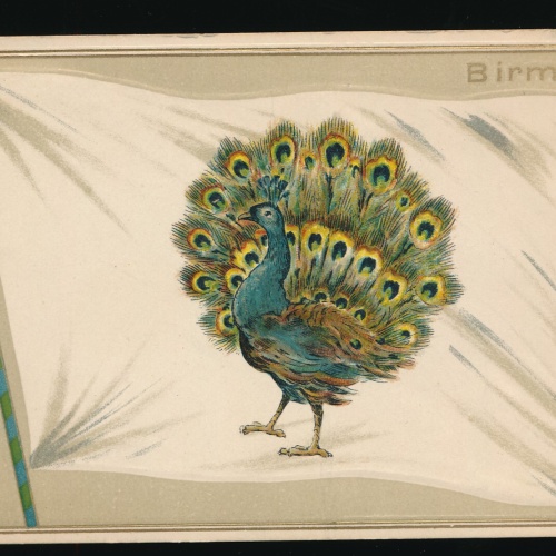 Präge-Karte Flaggen - Flaggs, Birma - Myanmar (339)