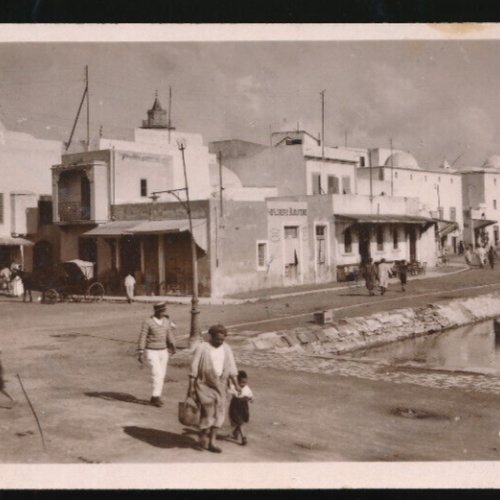 AK aus Bizerte Un coin du vieux Port Tunesien (1481)