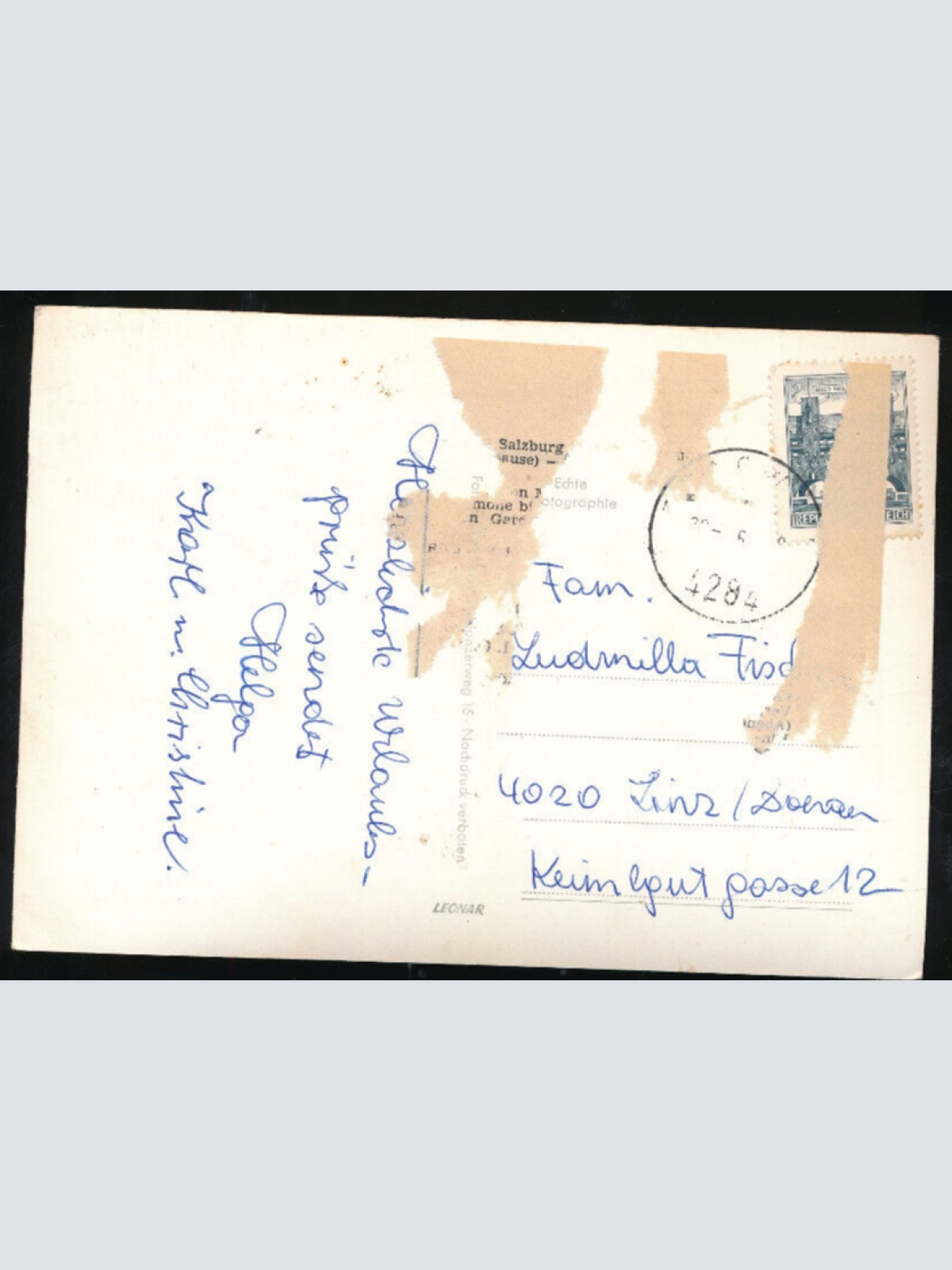 AK aus Tragwein mit Oldtimer Alte Autos Oberösterreich (1503)