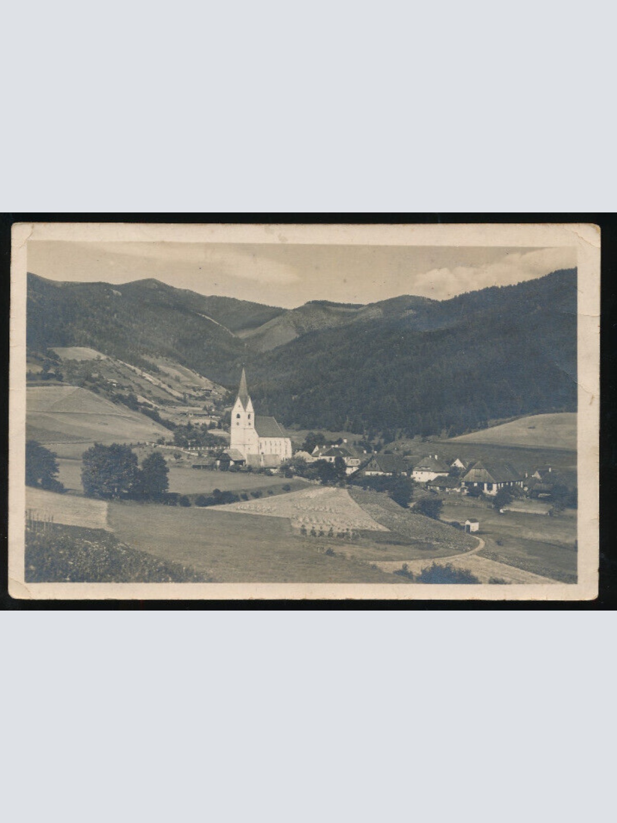 AK aus St.Oswald mit Kirche Steiermark (783)