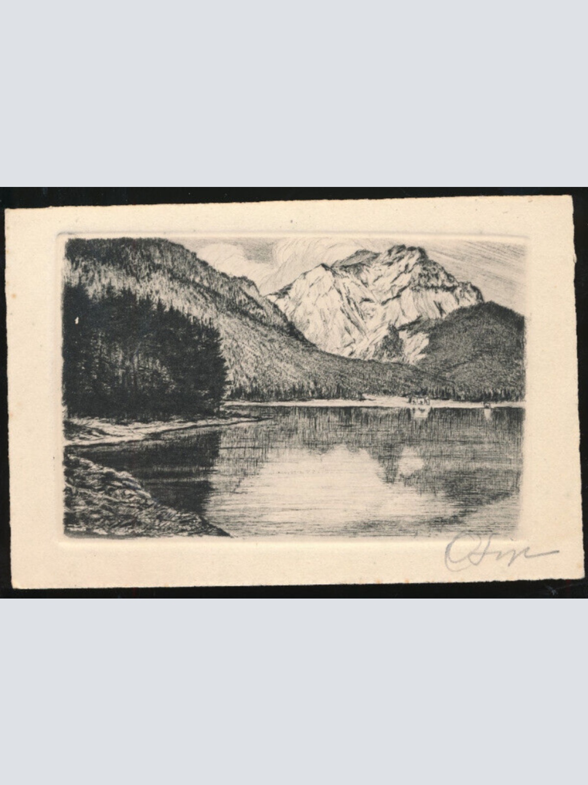 Radierungskarte aus Ebensee Oberösterreich (1425)