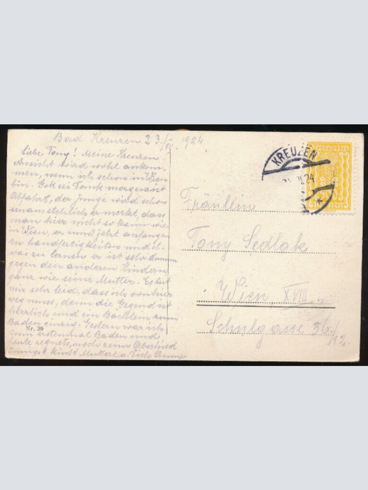 AK aus Markt Kreuzen Oberösterreich (1405)