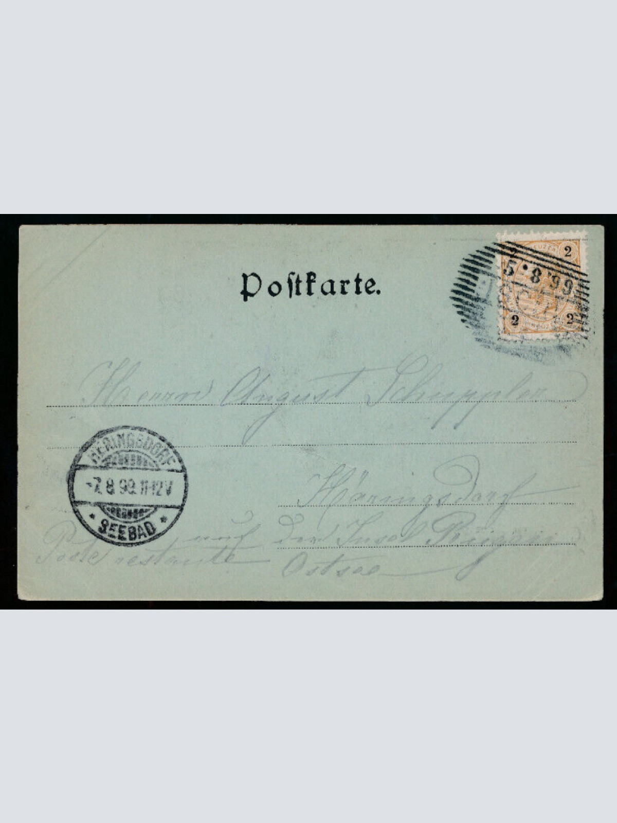 Mondschein-Karte aus Ischl Oberösterreich (1607)