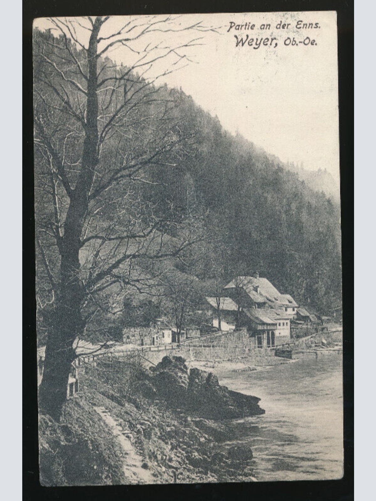 AK aus Weyer Partie an der Enns Oberösterreich (1553)