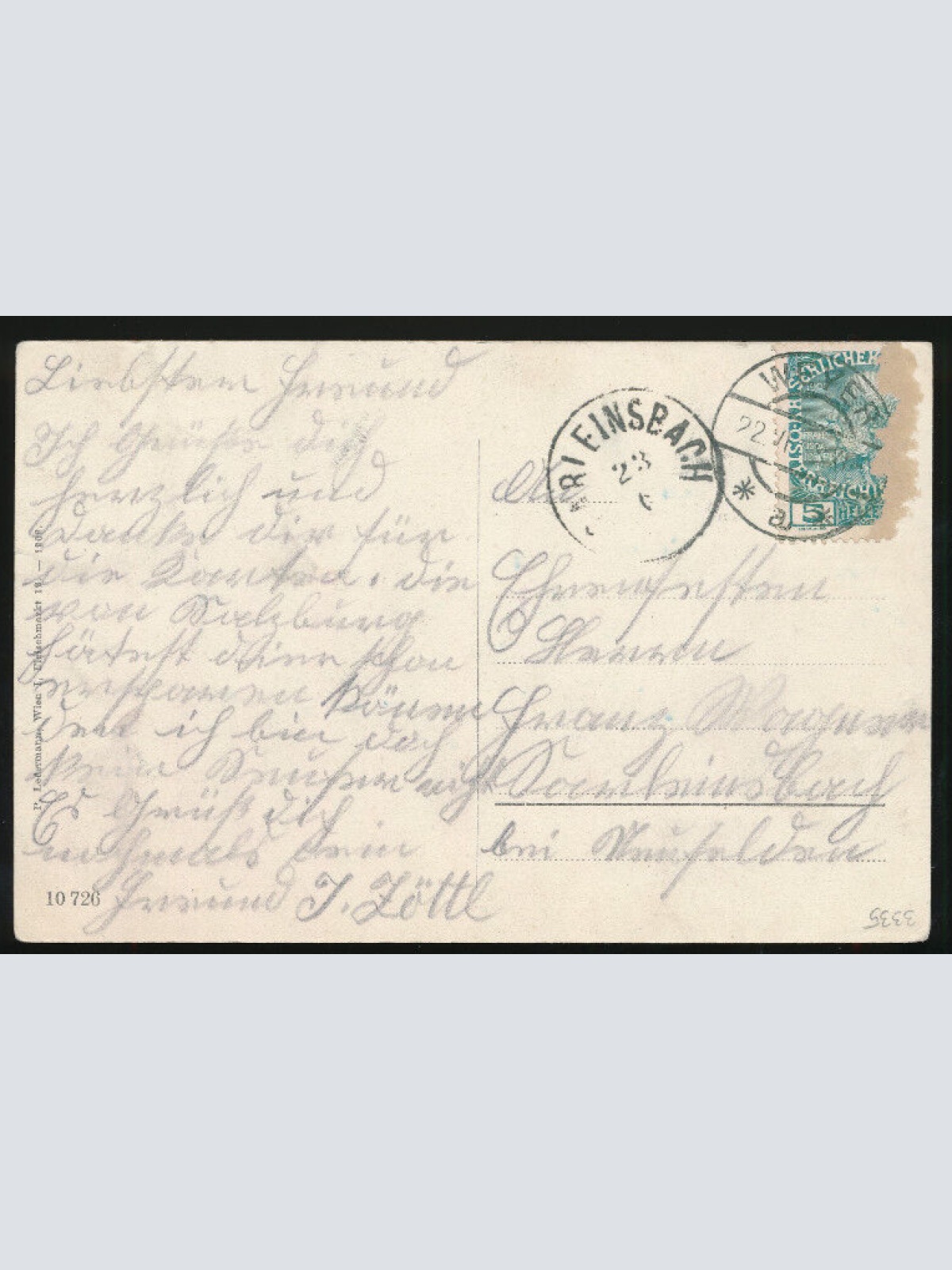 AK aus Weyer Partie an der Enns Oberösterreich (1553)