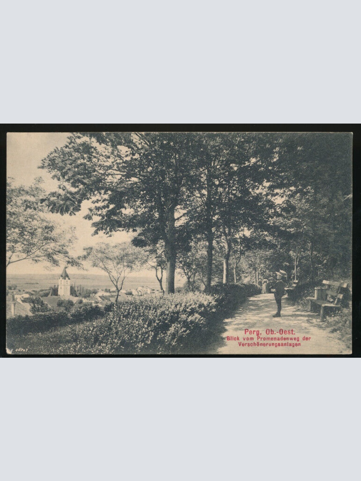 AK aus Perg vom Promenadenweg Oberösterreich (1555)