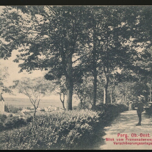 AK aus Perg vom Promenadenweg Oberösterreich (1555)