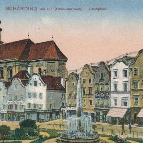 AK, Schärding am Inn, Oberösterreich, Stadtplatz (S7)