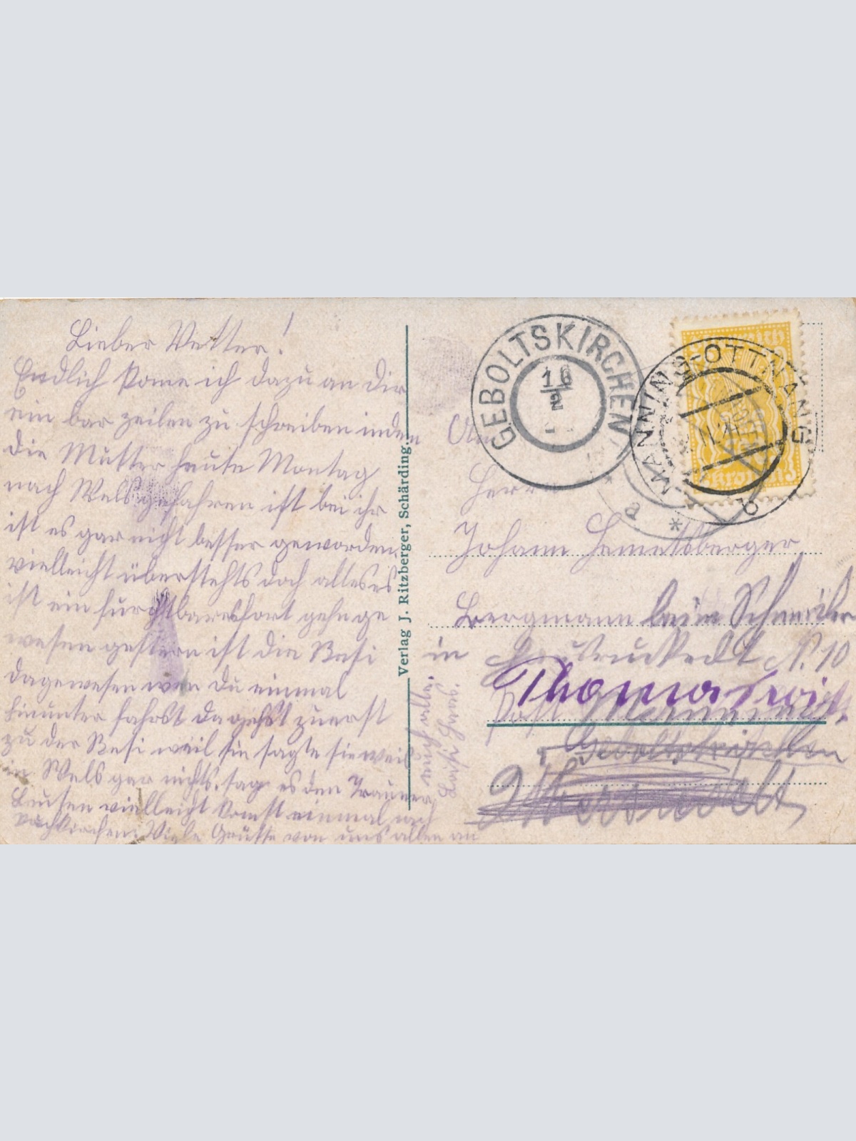 AK, Schärding am Inn, Oberösterreich, Stadtplatz (S7)