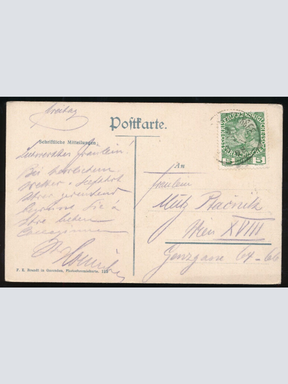 AK aus Weissenbach am Attersee Oberösterreich (1602)