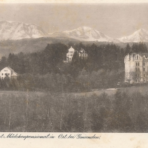 AK, Salzkammergut, Mädchenpensionat in Ort bei Gmunden, Oberösterreich (S3)