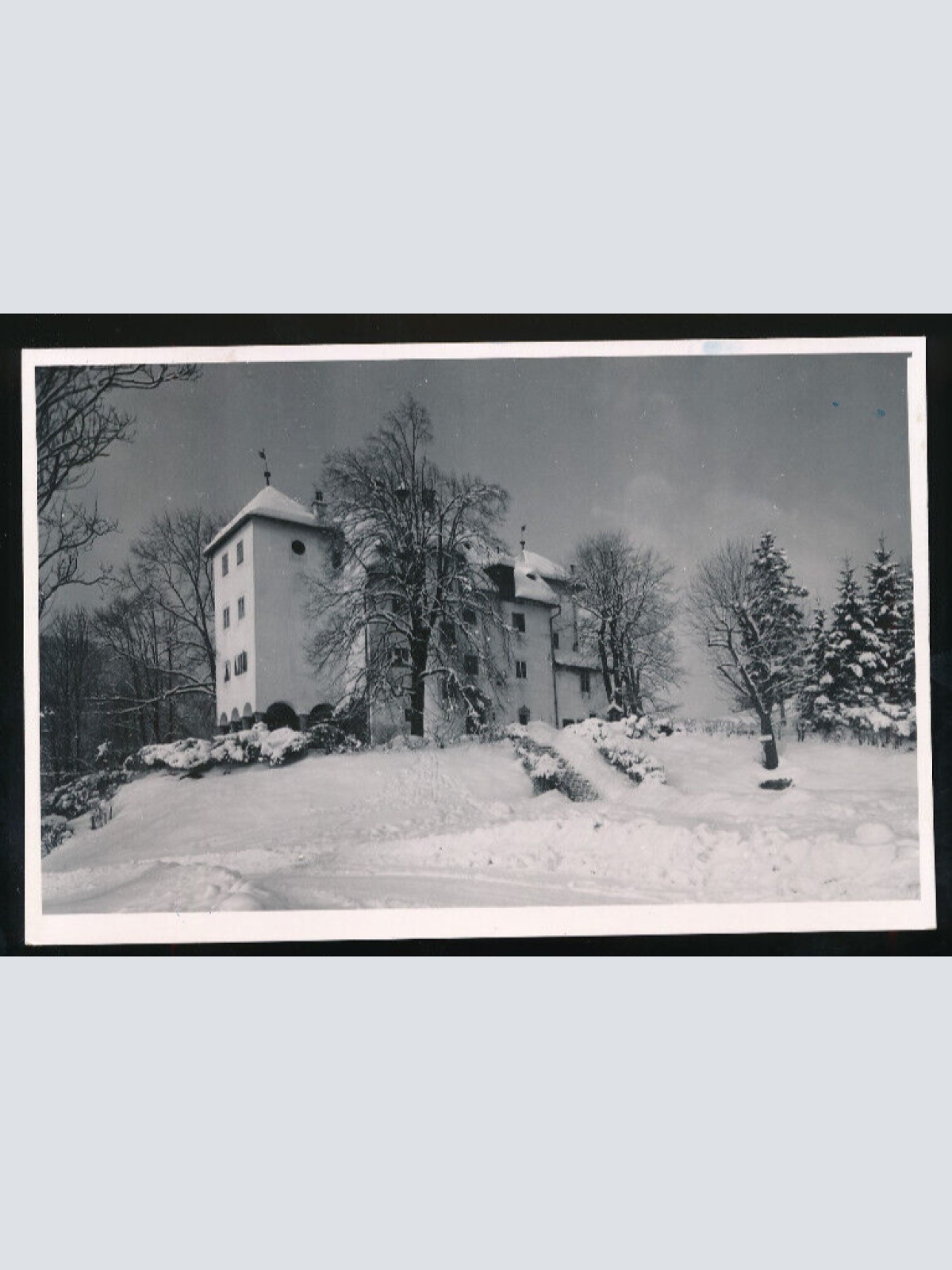 AK aus Kitzbühel Schloss Lebenberg Winterkarte Tirol (1192)