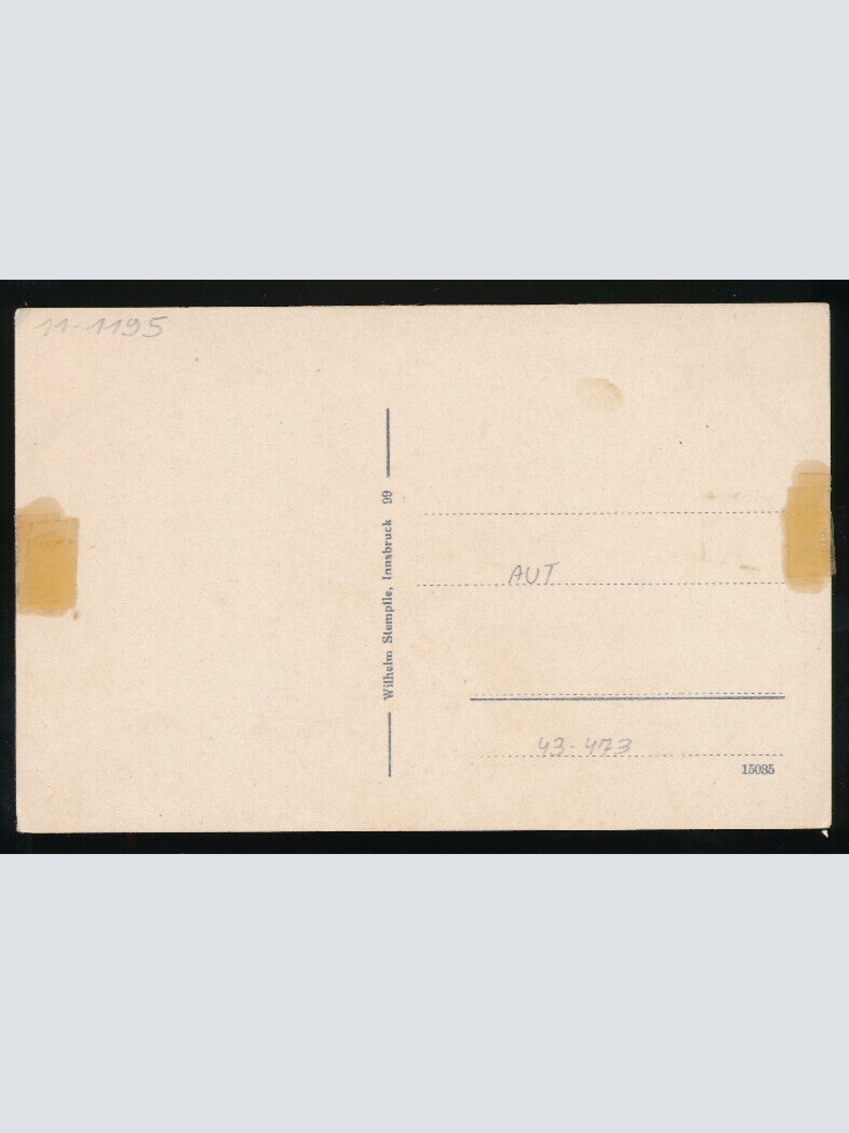 AK aus Innsbruck Maria Theresienstraße mit Straßenbahn Tirol (1221)