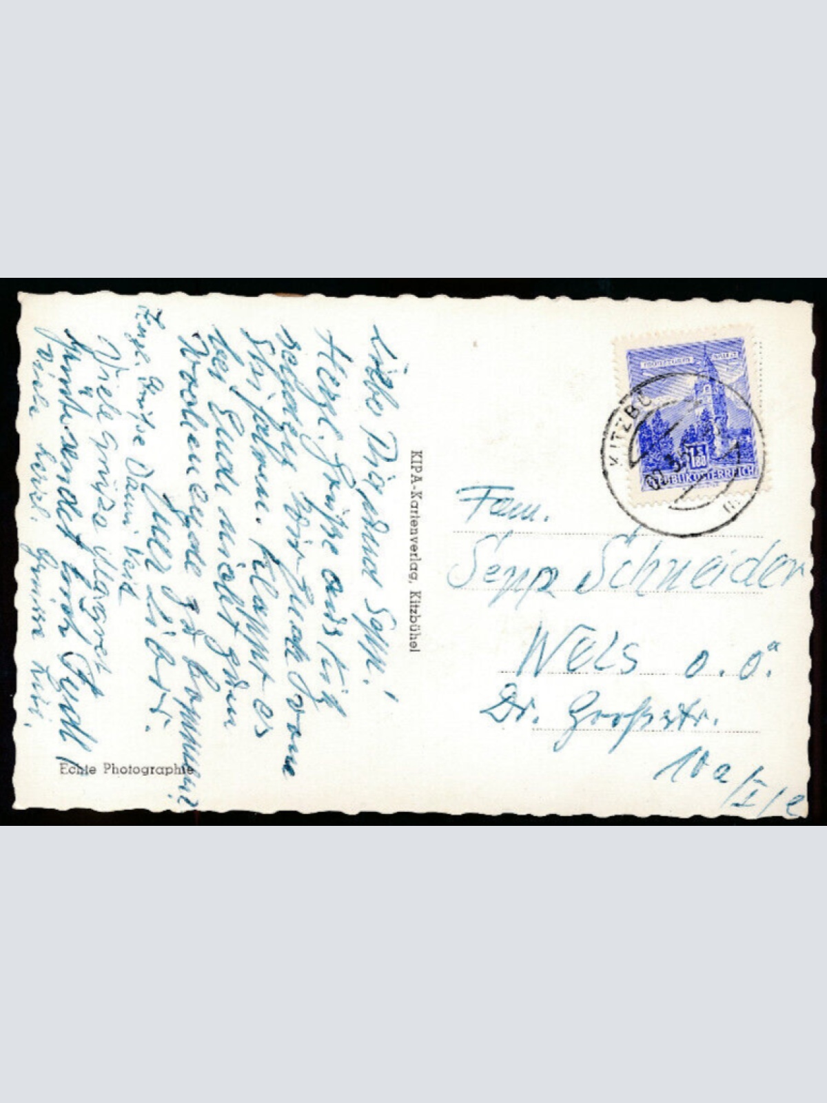 AK aus Kitzbühel Winterkarte Tirol (1211)