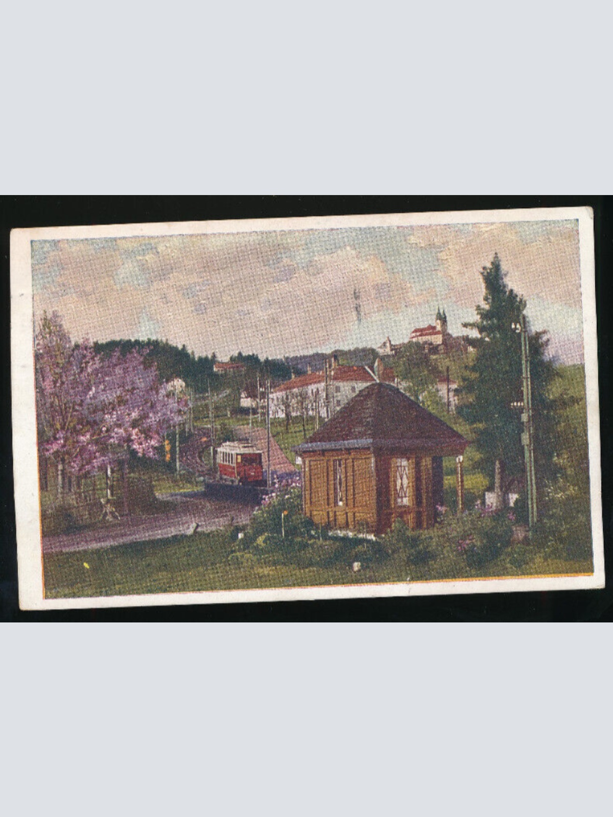 AK aus Linz an der Donau mit Pöstlingbergbahn Oberösterreich (1967)