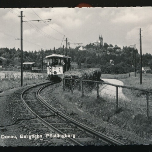 AK aus Linz an der Donau mit Pöstlingbergbahn Oberösterreich (1839)