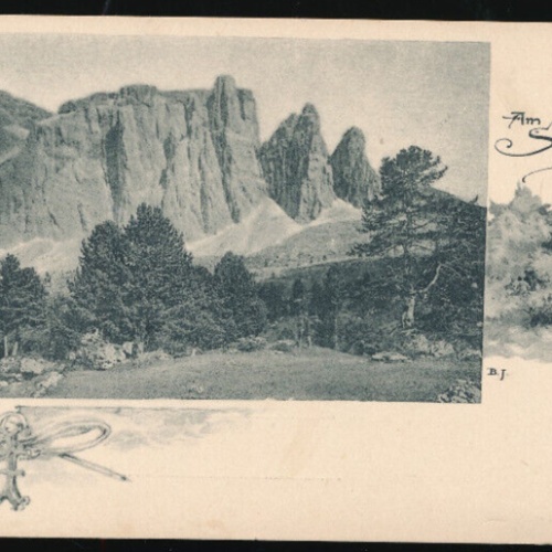 AK am Sellajoch Italien (1848)