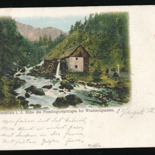 AK aus Windischgarsten Stroffermühle d. Piesslingerursprungs Oberö (1960)