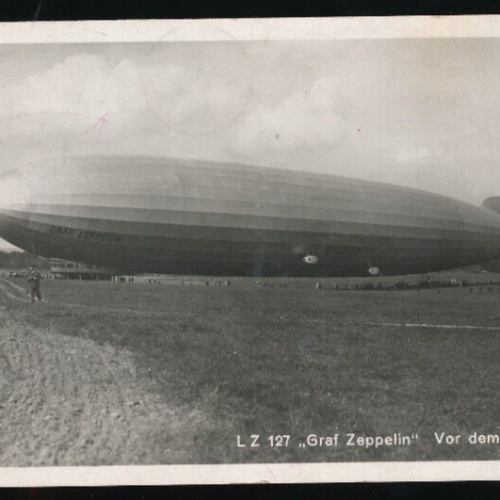 AK vom Graf Zeppelin vor dem Austieg (1970)