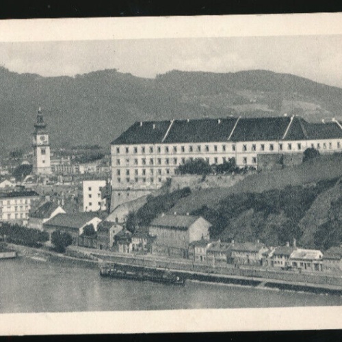 AK Linz an der Donau Schlosskaserne Oberösterreich (1951)