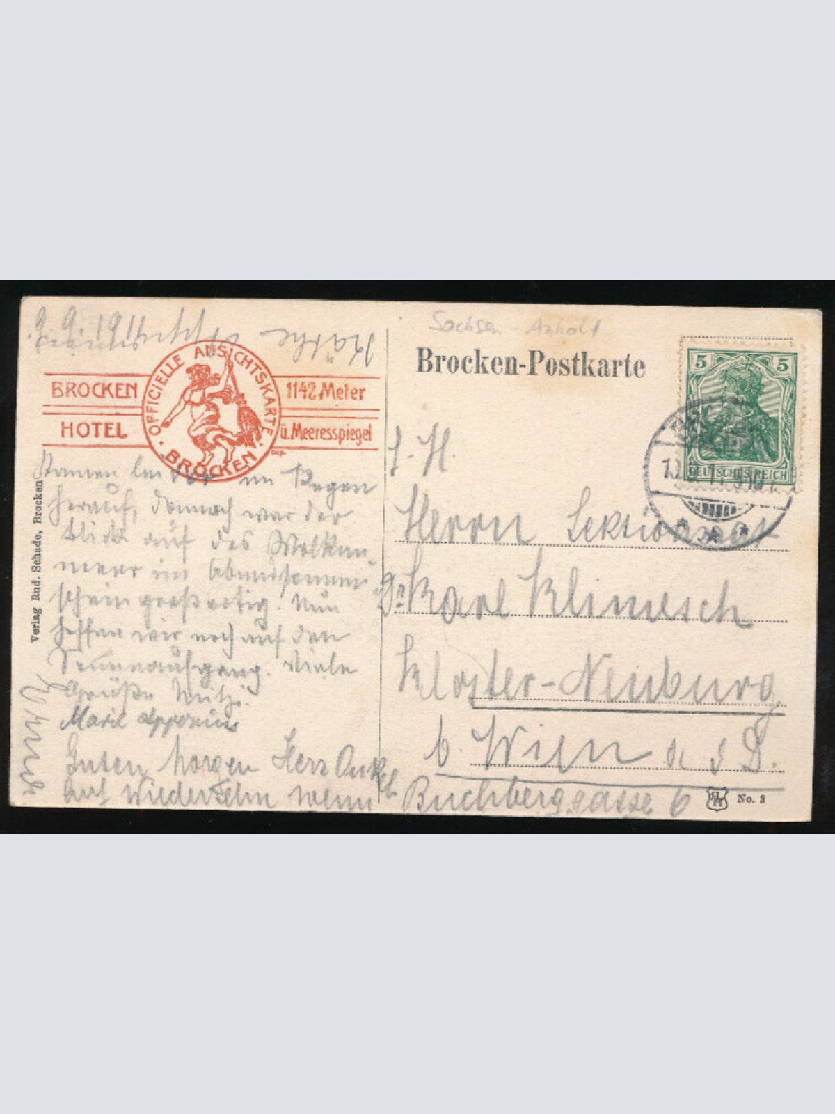 AK aus Brocken Sachsen-Anhalt (1349)