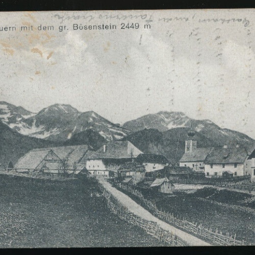 AK aus Hohentauern mit dem gr.Bösenstein Salzburg (1800)