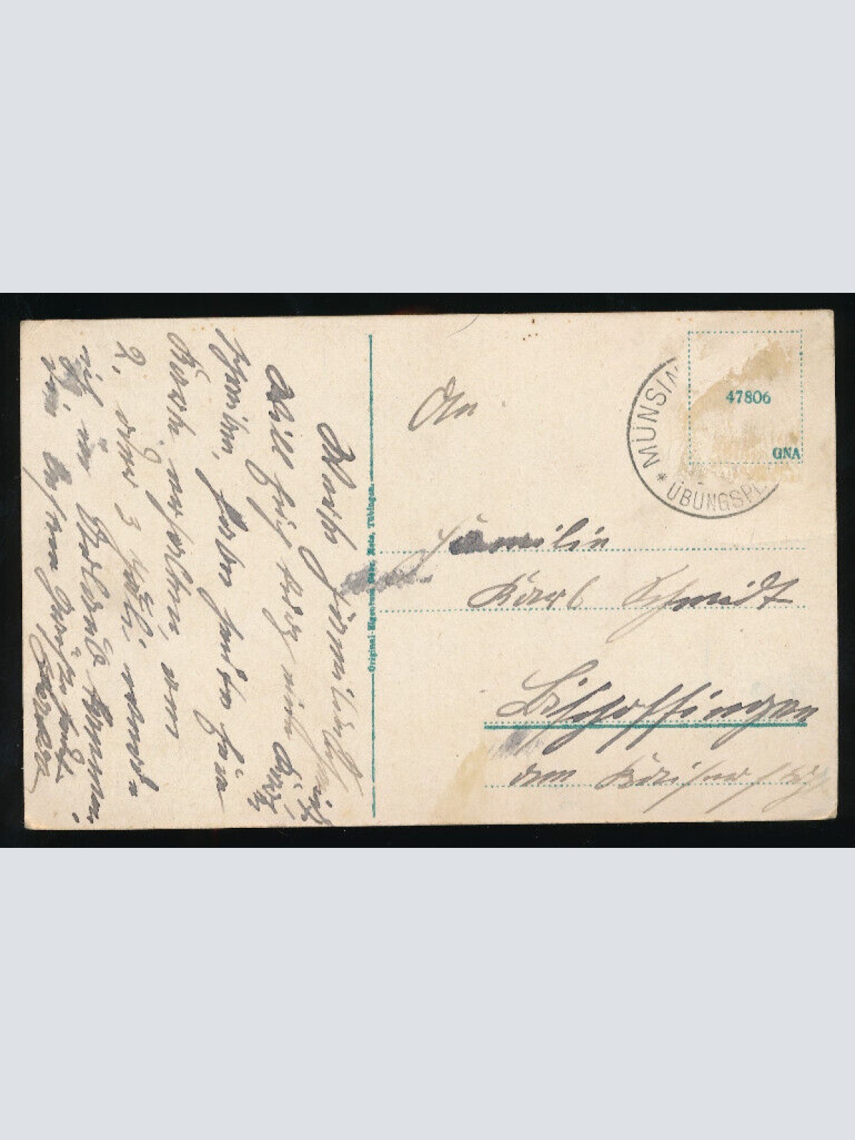 AK vom Truppenübungsplatz Münsingen mit Barackenlager Baden-Württemberg (1177)