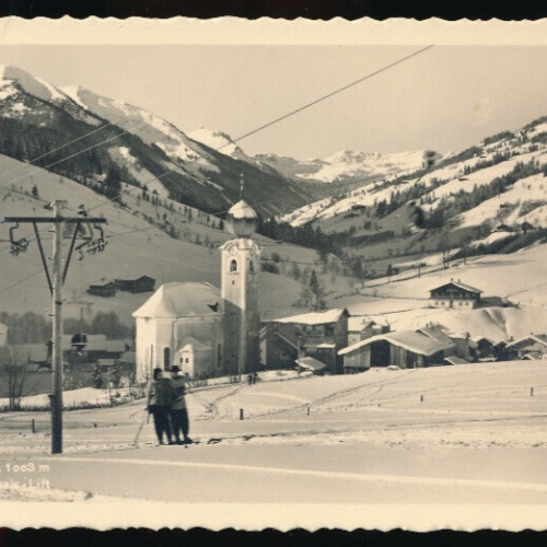 AK aus Saalbach mit Kohlmais Lift Salzburg (1799)