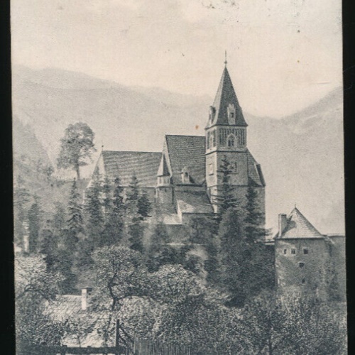 AK aus Eisenerz Pfarrkirche Steiermark (1852)