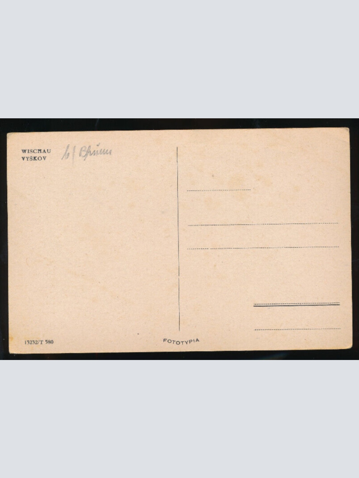 AK aus Wischau Vyskov Tschechoslowakei (2051)