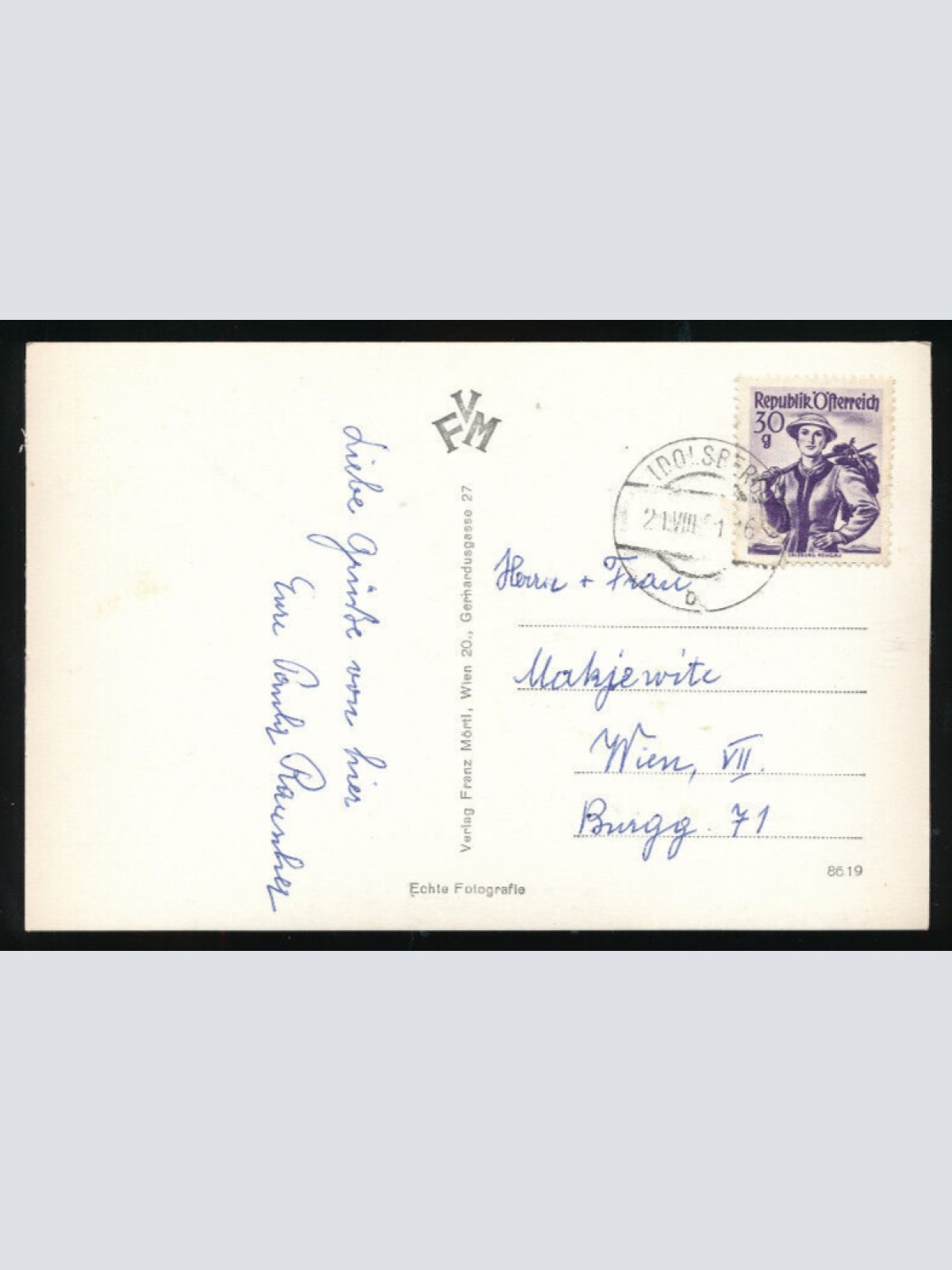 AK aus Wegscheid am Kamp Niederösterreich (2070)