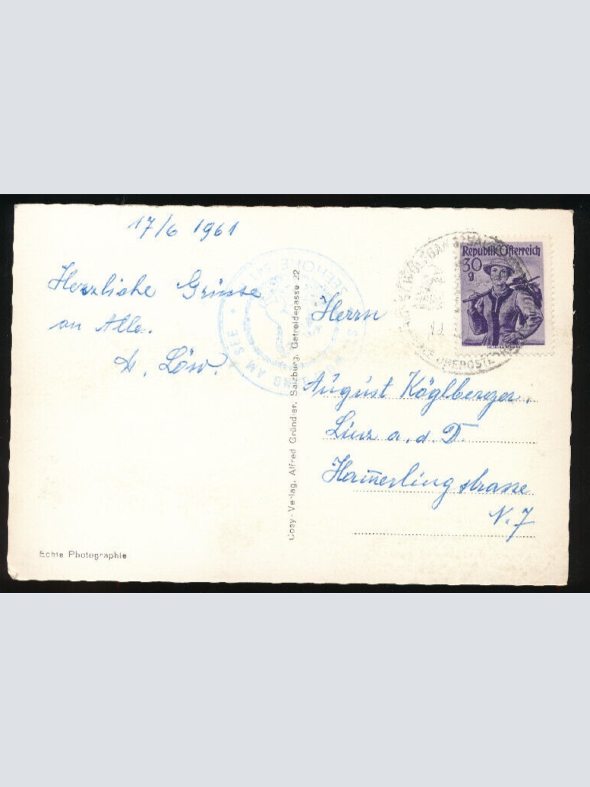 AK aus St.Wolfgang mit Gasthaus - Pension Rudolfshöhe Oberösterreich (2096)