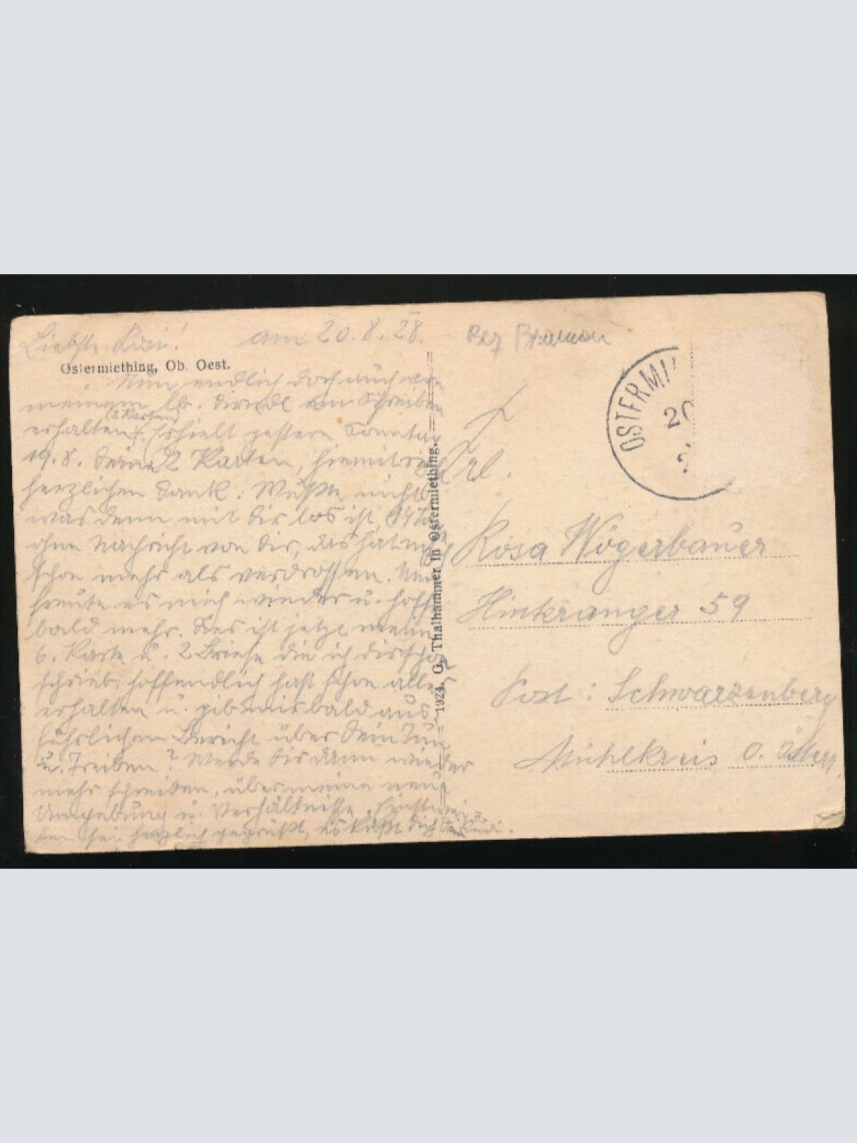 AK aus Ostermiething Oberösterreich (2081)