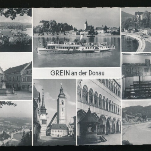 AK aus Grein an der Doanu Mehrbildkarte Oberösterreich (1993)