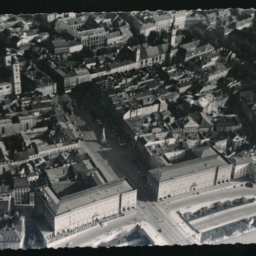 AK aus Linz an der Donau Luftbild Oberösterreich (1987)