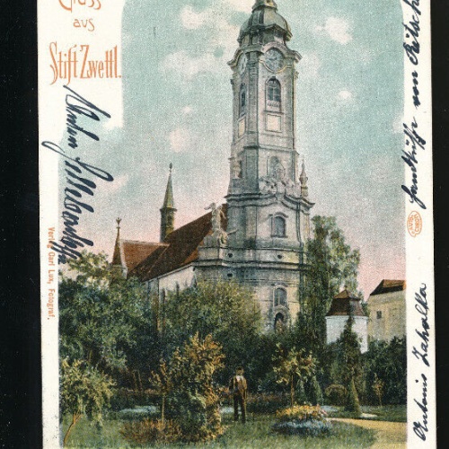 AK gruss aus Stift Zwettl Niederösterreich (2348)