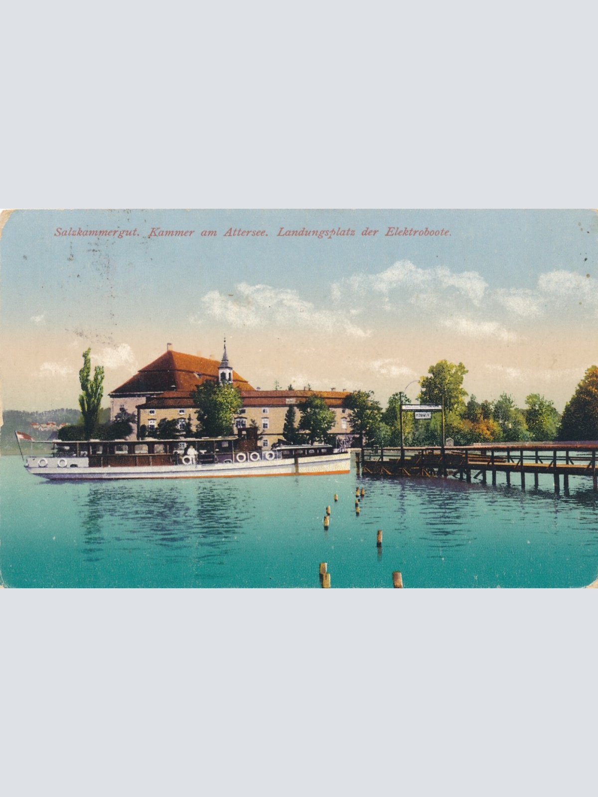AK, Salzkammergut, Kammer am Attersee, Landungsplatz, Oberösterreich (S134)