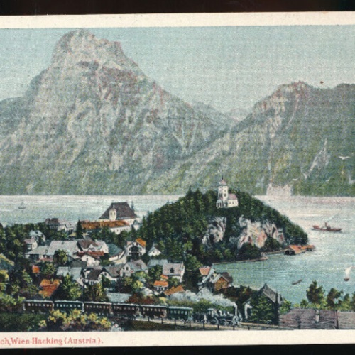 AK aus Traunkirchen mit Traunstein Oberösterreich (1747)