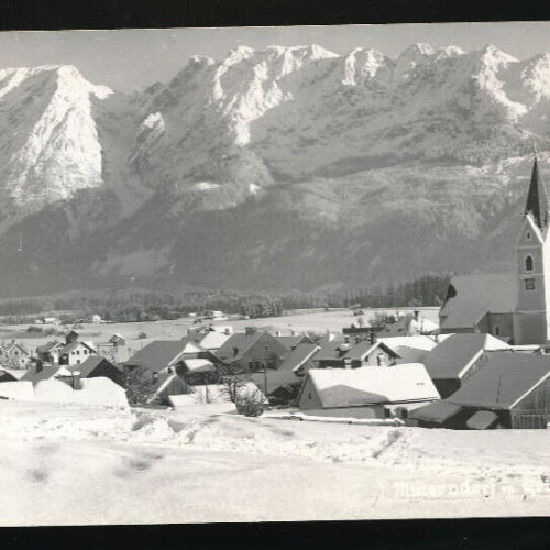 AK aus Mitterndorf Winterkarte Steiermark (1812)