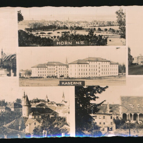 AK aus Horn mit Kaserne Niedrösterreich (2315)