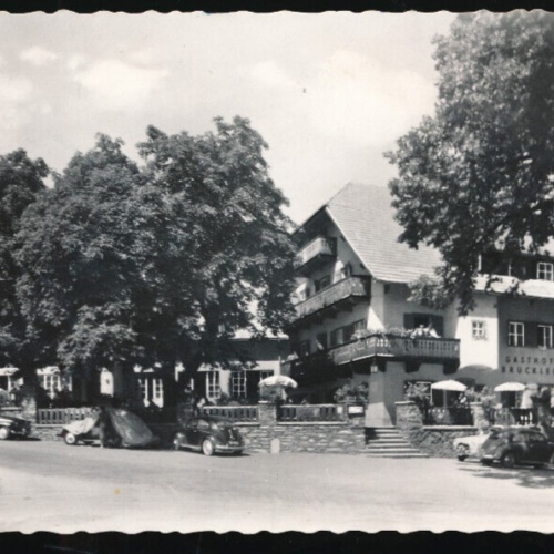 AK aus Keutschachersee mit Gasthof Brückler Kärnten (1680)