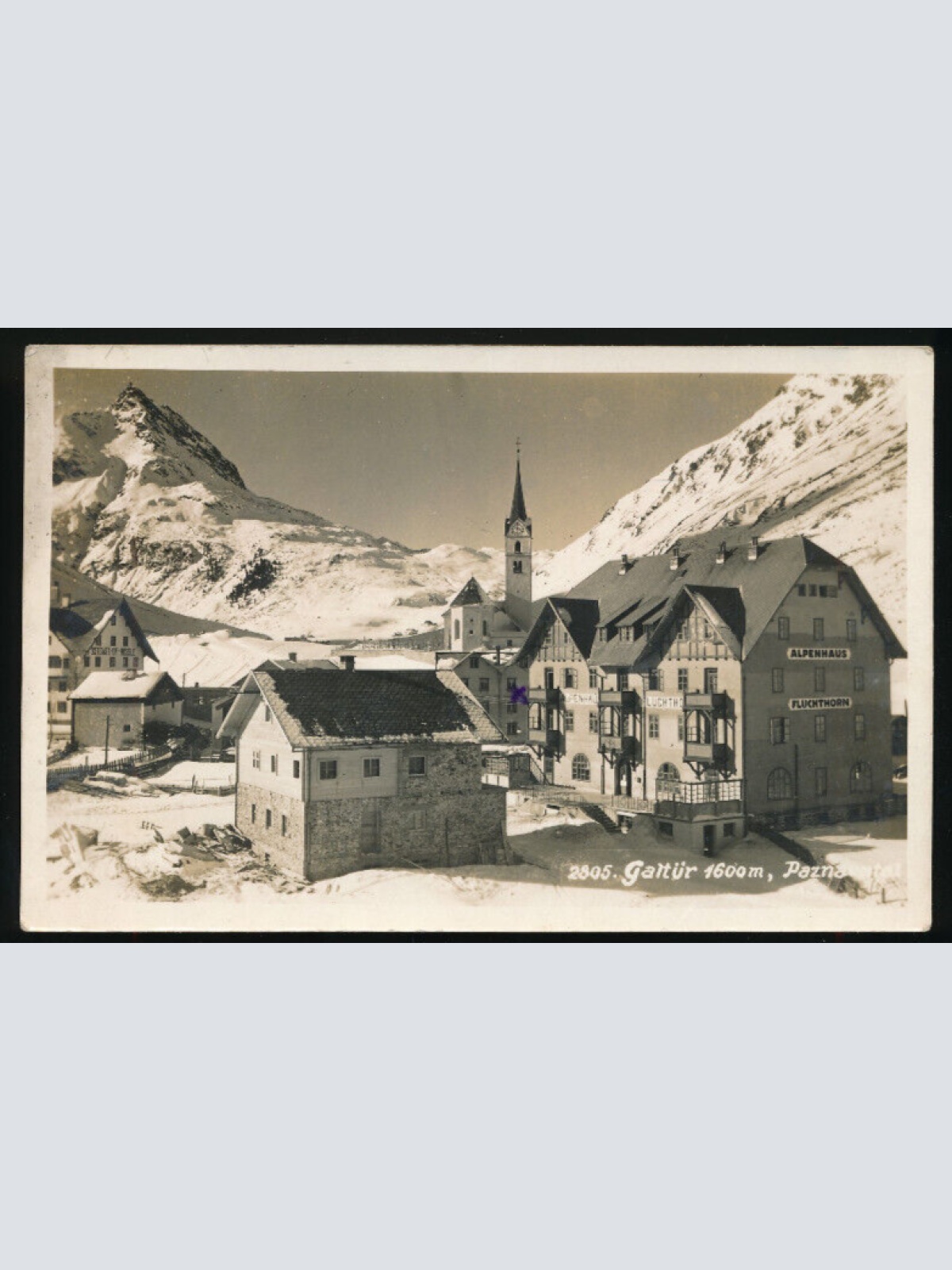 AK aus Galtür mit Alpenhaus Fluchthorn Tirol (2272)