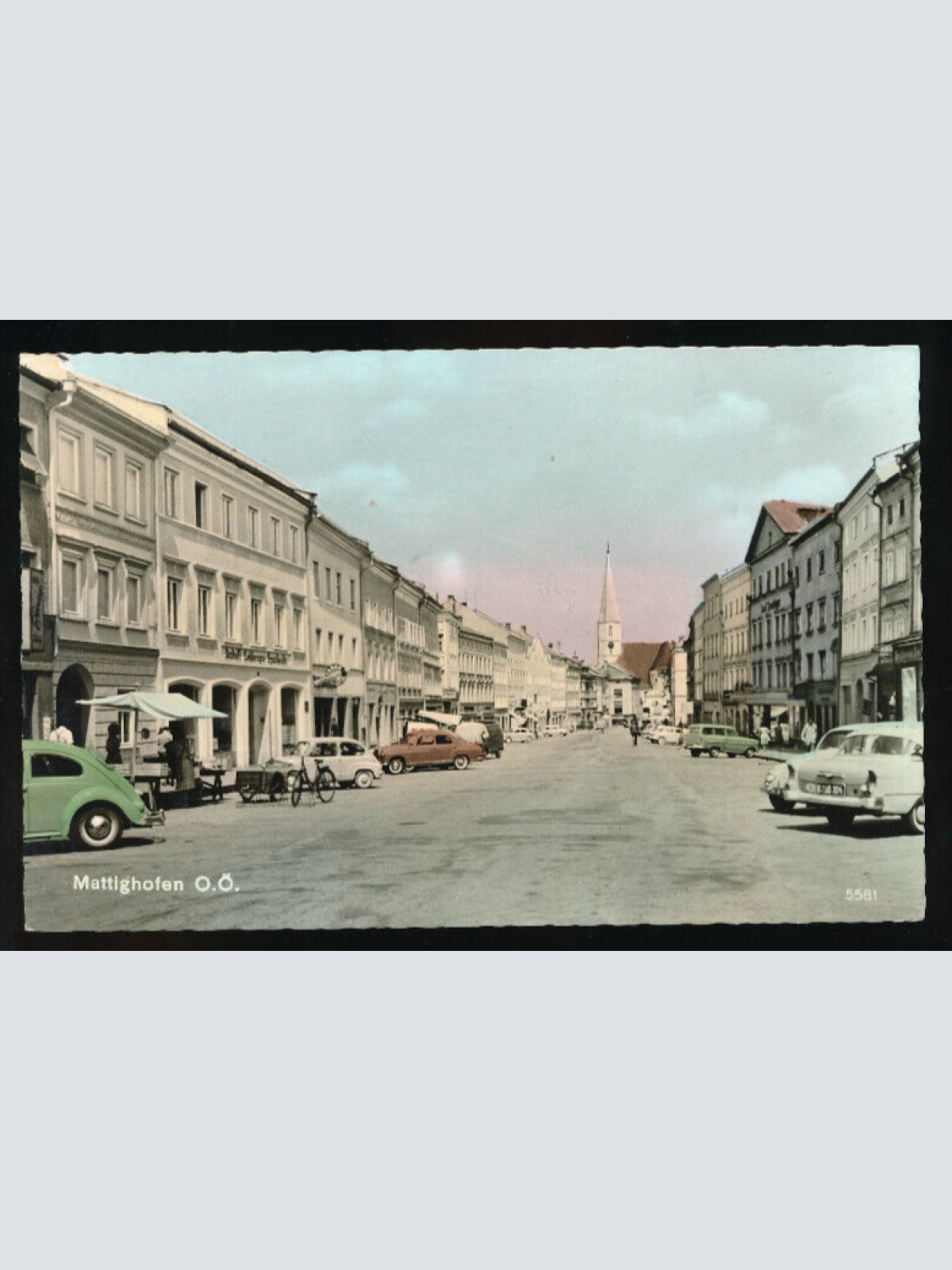 AK aus Mattighofen mit Oldtimer Oberösterreich (2284)