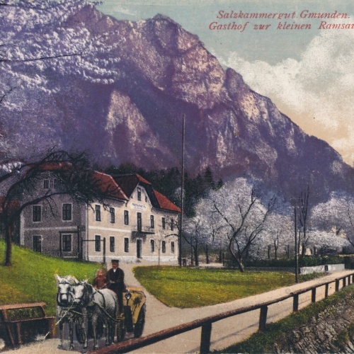 AK, Salzkammergut, Gmunden, Gasthof zur kleinen Ramsau, Oberösterreich (S26)