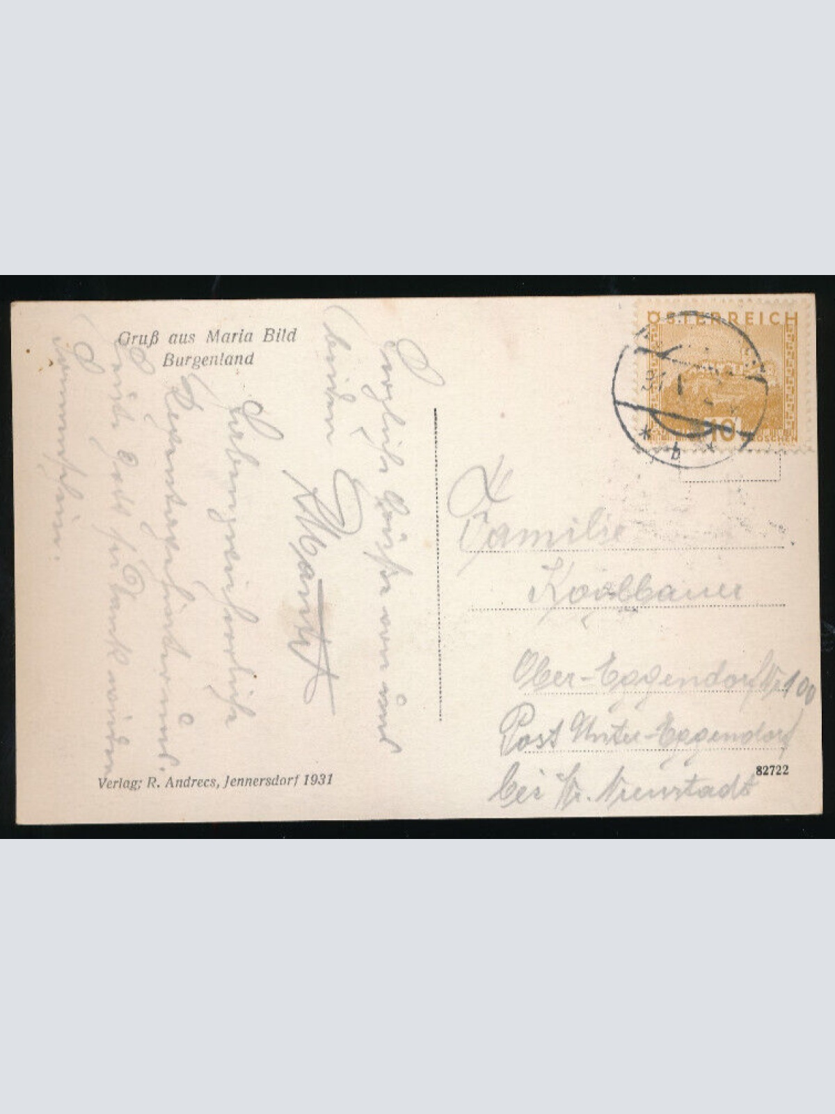 AK gruß aus Maria Bild Burgenland (2275)