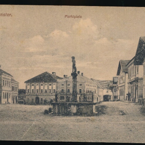 AK aus Aurolzmünster Marktplatz Oberösterreich (2343)