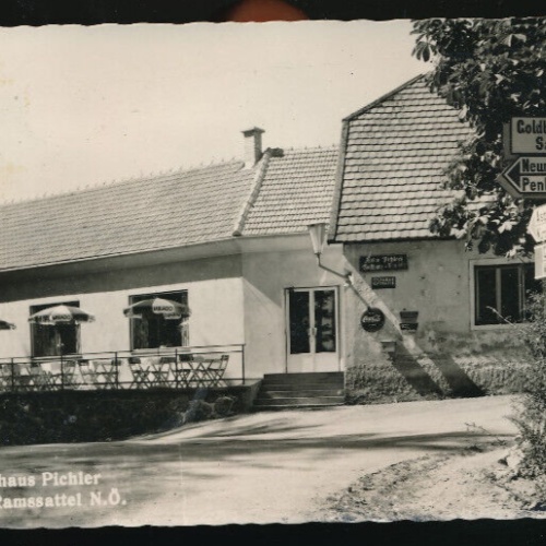 AK vom Gasthaus Pichler am Ramssattel Niederösterreich (1757)