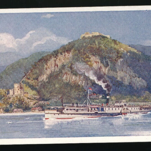 Kunst-Karte vom Personen - Dampfschiff Visegrad (2158)