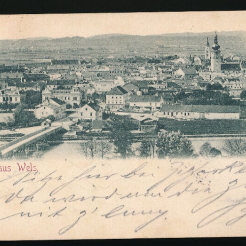 AK gruss aus Wels Oberösterreich (2789)